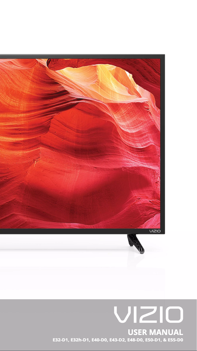 Page 1 de la notice Manuel utilisateur VIZIO E50-D1