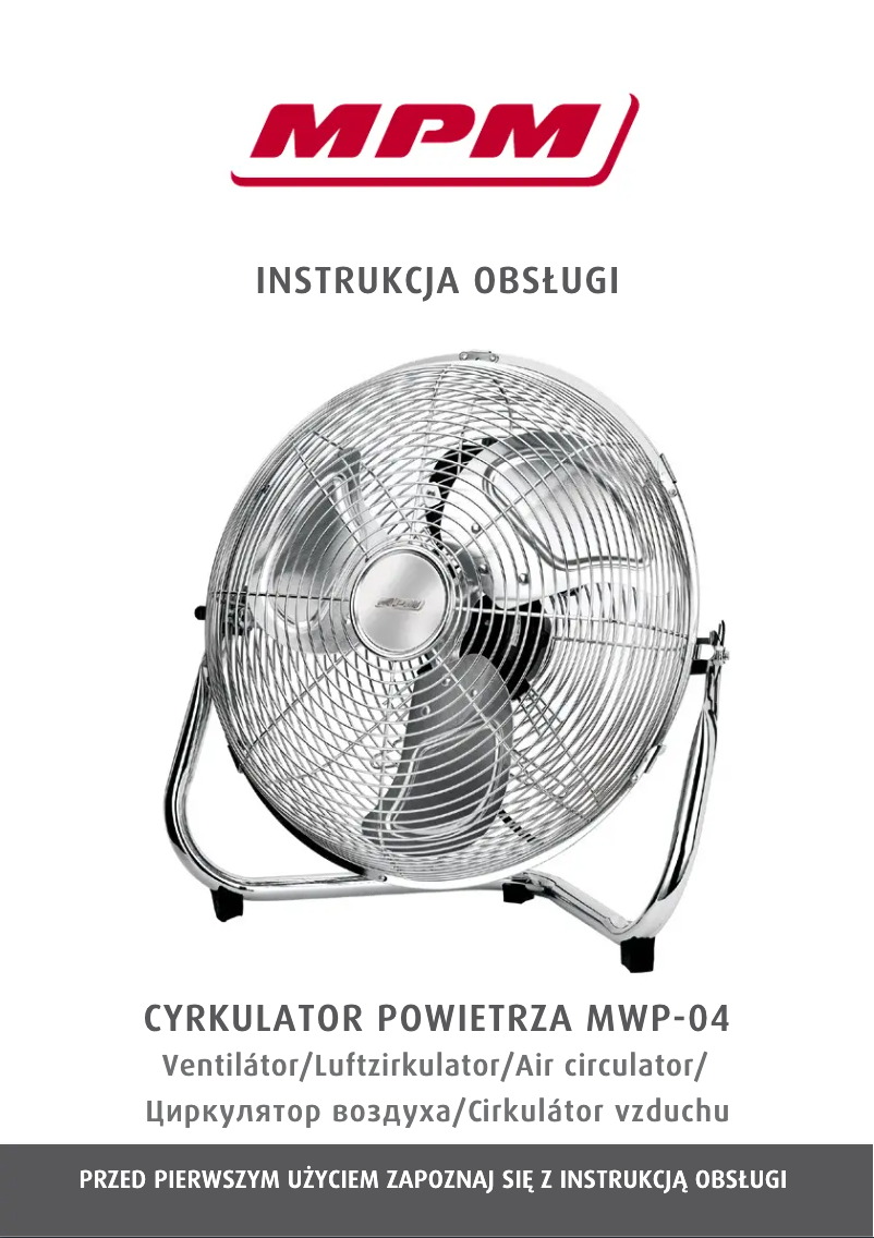 Page n°1 - Manuel utilisateur MPM MWP-04
