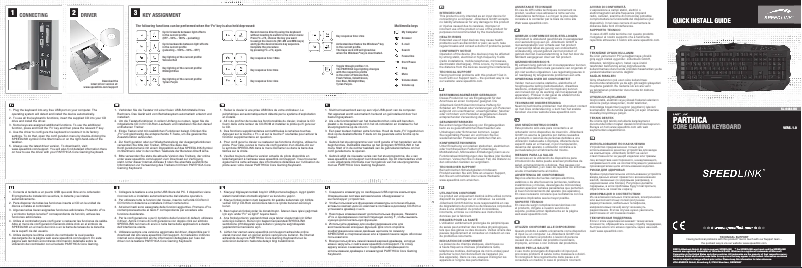 Página 1 del manual Manual de usuario Speed-Link PARTHICA