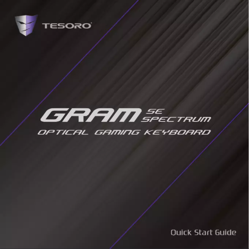 Página 1 del manual Manual de usuario Tesoro Gram SE Spectrum