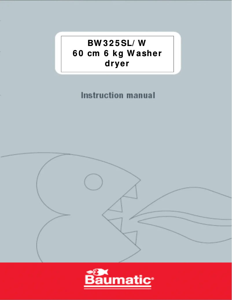 Image de la première page du manuel de l'appareil BW325W