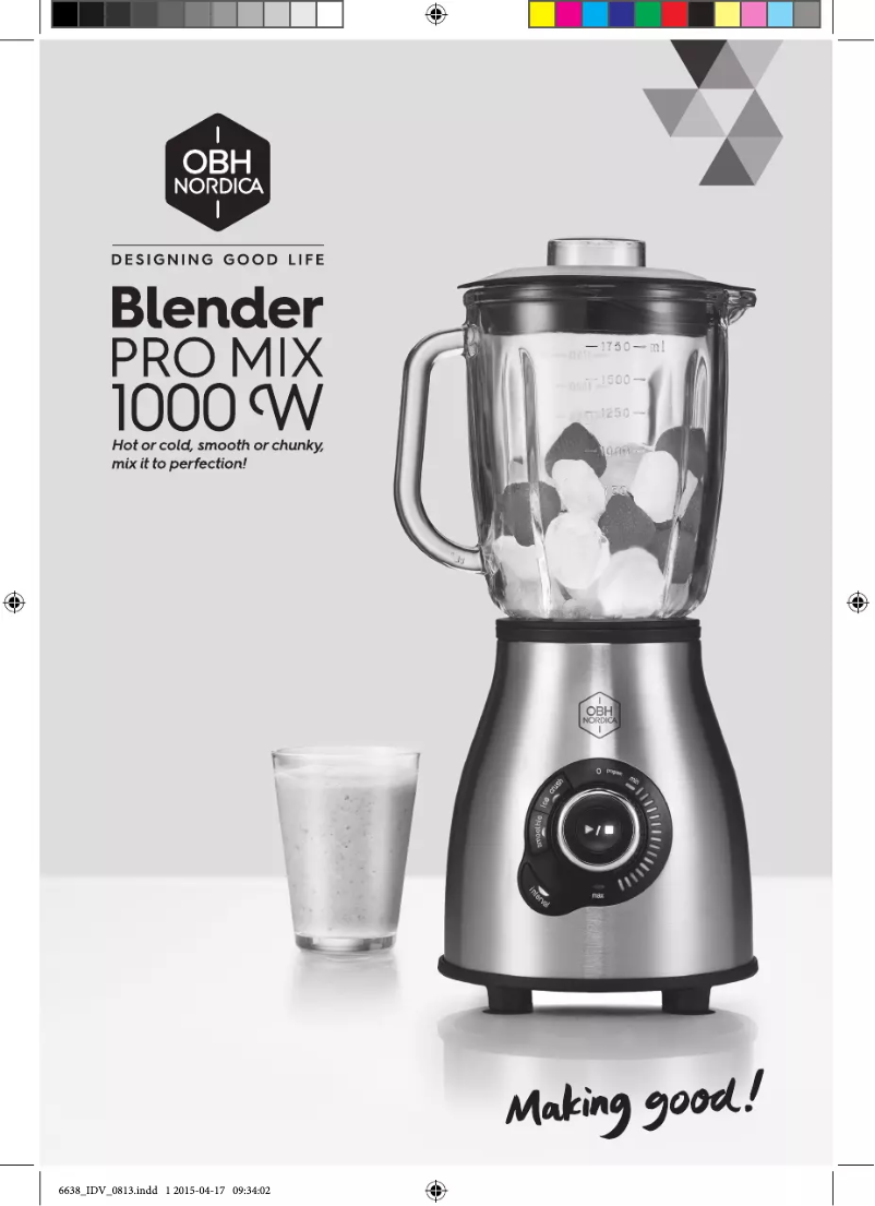 Image de la première page du manuel de l'appareil Pro Mix