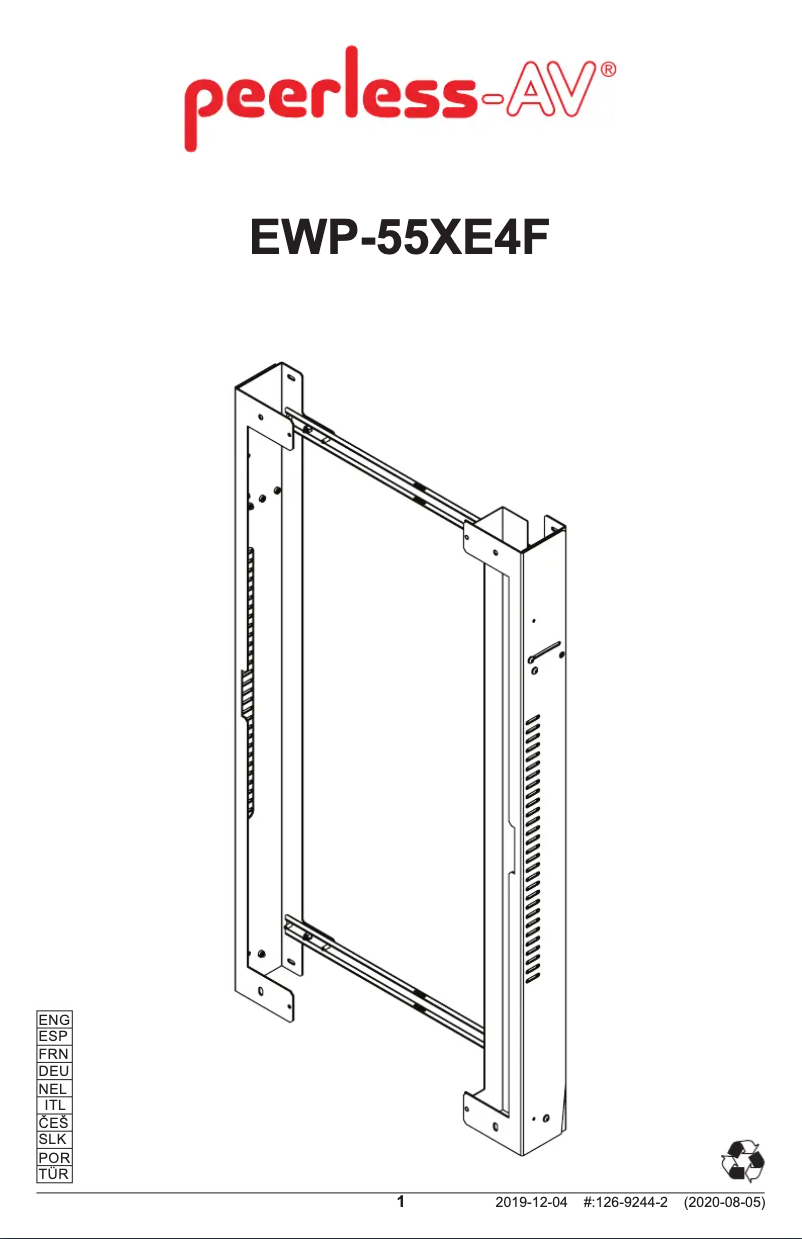 Image de la première page du manuel de l'appareil EWP-55XE4F
