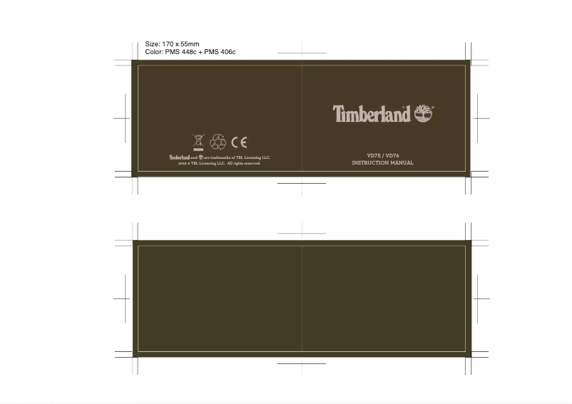 Page 1 de la notice Manuel utilisateur Timberland Lamprey TBL.16012