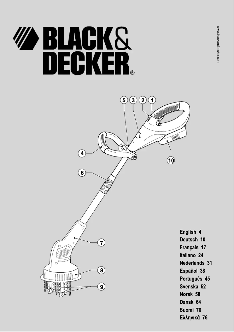 Page 1 de la notice Manuel utilisateur Black & Decker GXC1000