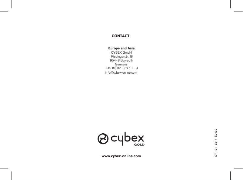 Page 1 de la notice Manuel utilisateur Cybex Lemo Chair