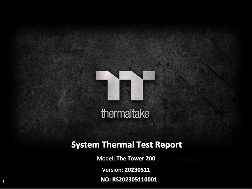 Página 1 del manual Manual de usuario Thermaltake The Tower 200