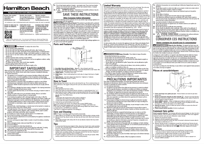 Imagen de la primera página del manual del dispositivo 22992