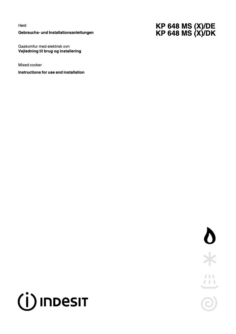 Image de la première page du manuel de l'appareil KP 648 MS (X)/DK (T)