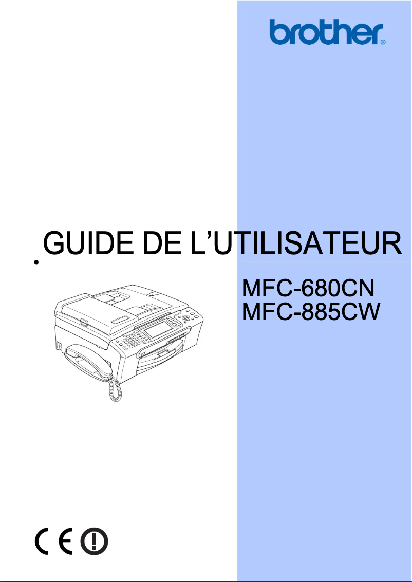 Page n°1 - Manuel utilisateur Brother MFC-680CN