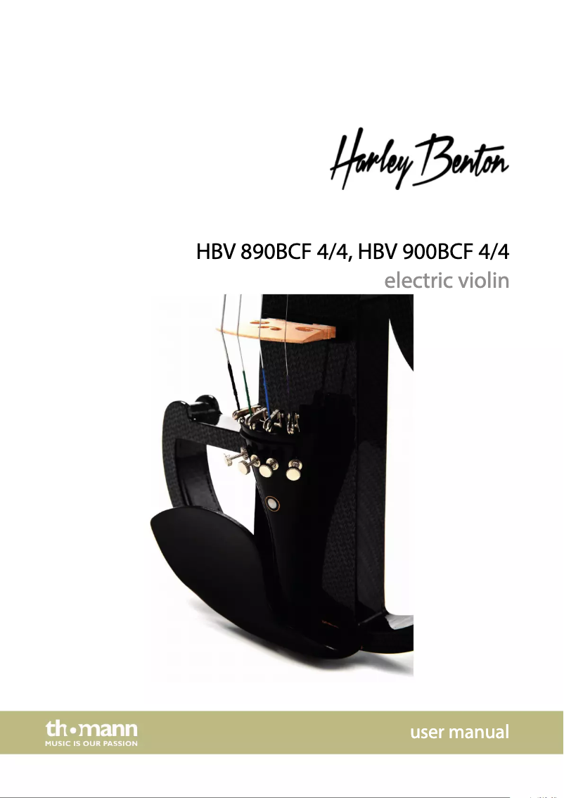 Page n°1 - Manuel utilisateur Harley Benton HBV 890BCF