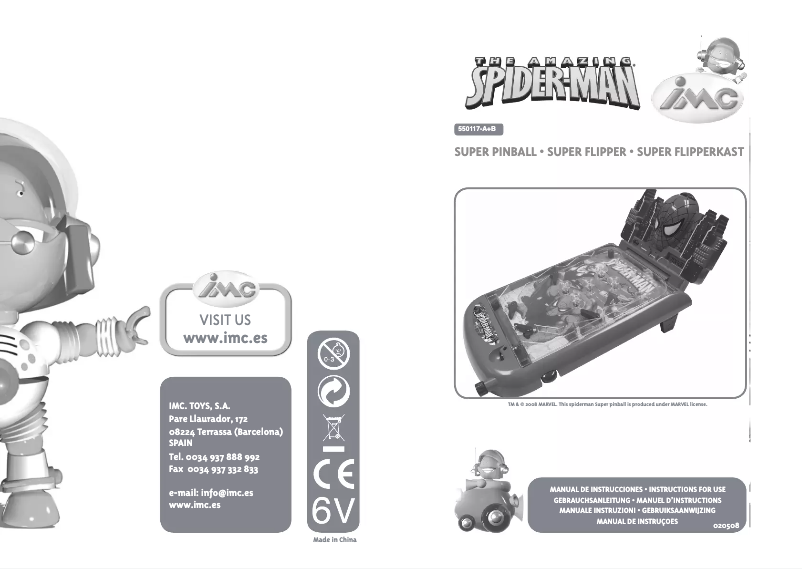 Page n°1 - Manuel utilisateur IMC Toys 550117