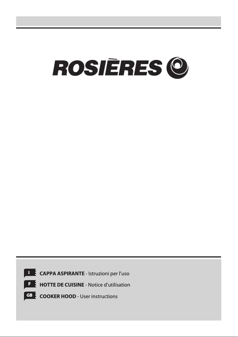 Page 1 de la notice Mode d'emploi Rosieres RHT6300LRB