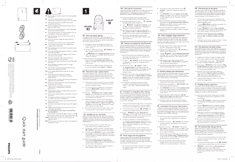 Página 1 del manual Guía de inicio rápido Philips PTA436