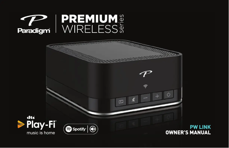 Page 1 of the manual User Manual Paradigm PW LINK