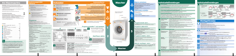 Page n°1 - Manuel utilisateur Siemens WM14E462
