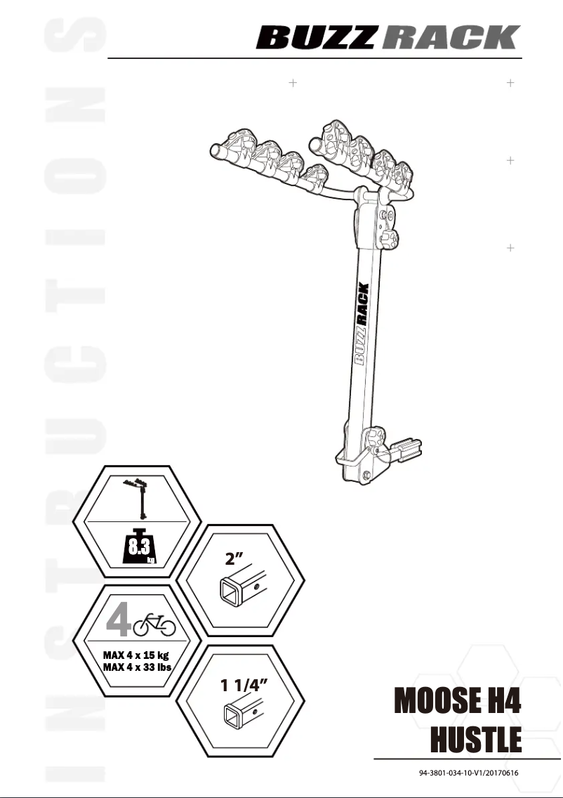 Página 1 del manual Manual de usuario Buzz Rack Moose H4