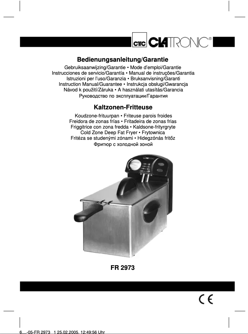 Página 1 del manual Manual de usuario Clatronic FR 2973