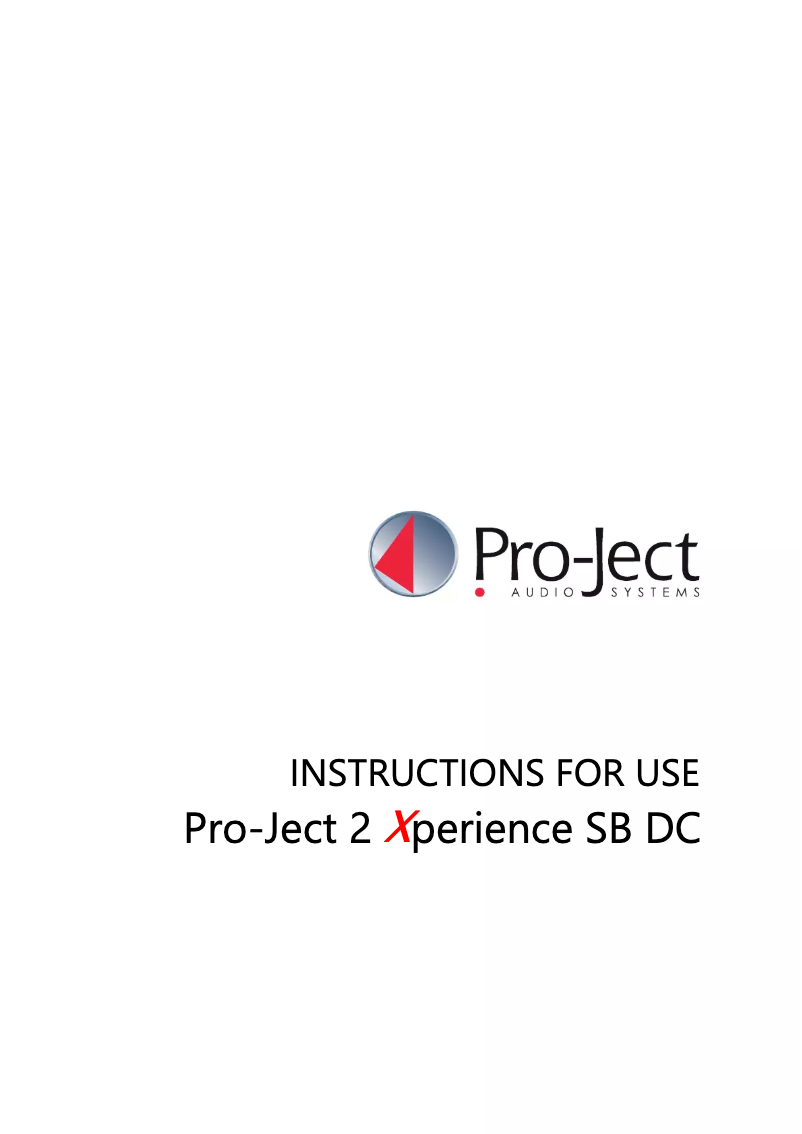 Page n°1 - Manuel utilisateur Pro-Ject 2Xperience The Beatles White Album