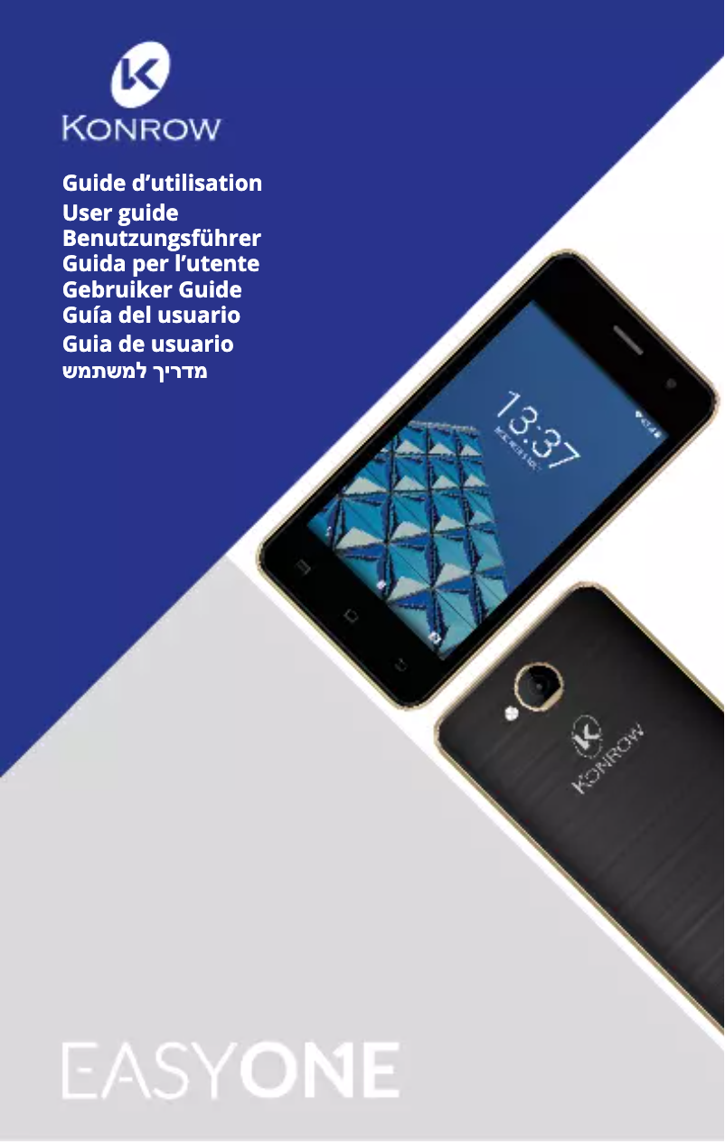 Page n°1 - Manuel utilisateur Konrow Easy One