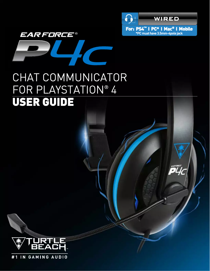 Page n°1 - Manuel utilisateur Turtle Beach Ear Force P4C