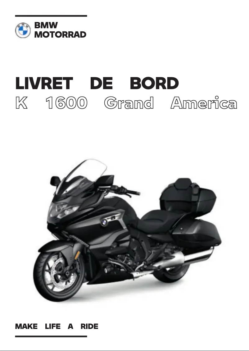 First page image of the manual for K 1600 B (2022)