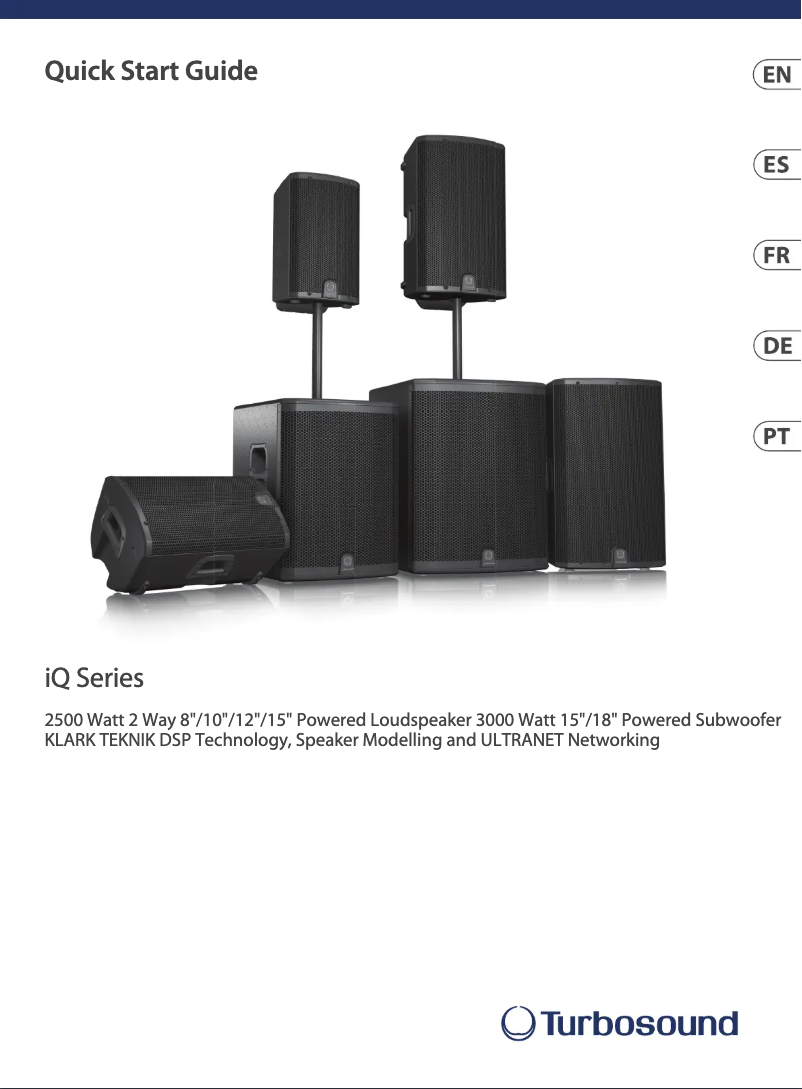 Page n°1 - Manuel utilisateur Turbosound iQ8