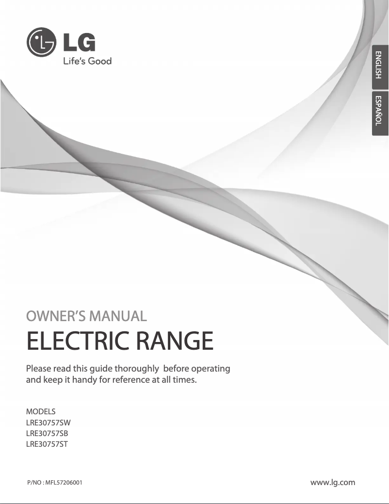 Imagen de la primera página del manual del dispositivo LRE30757SW