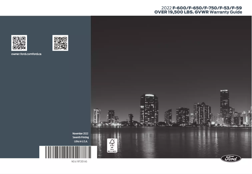 Image de la première page du manuel de l'appareil F-600 (2022)