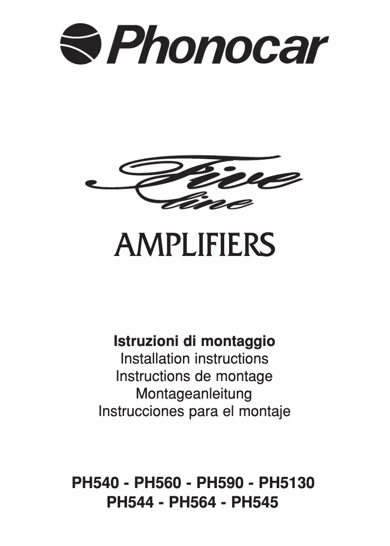 Página 1 del manual Manual de usuario Phonocar PH564