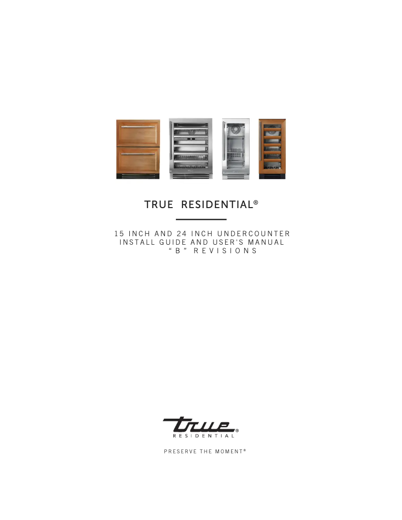 Page 1 de la notice Guide d'installation True TUR-24-R-SG-C