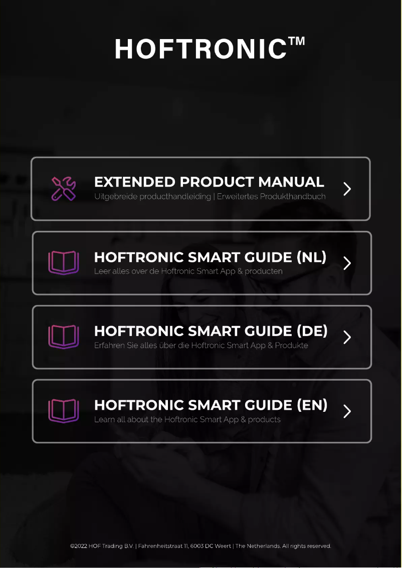 Image de la première page du manuel de l'appareil Hoftronic Smart