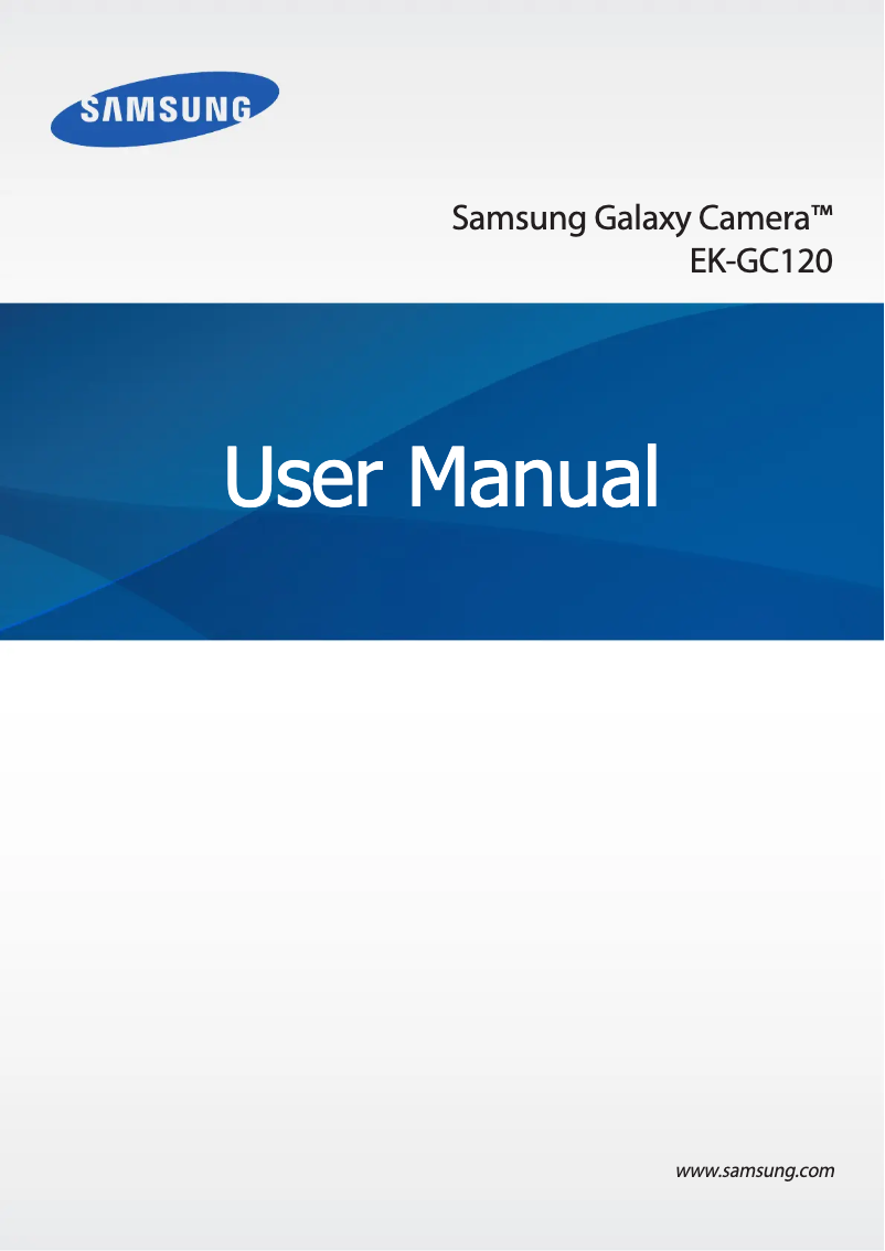 Page 1 de la notice Manuel utilisateur Samsung Galaxy Camera GC120