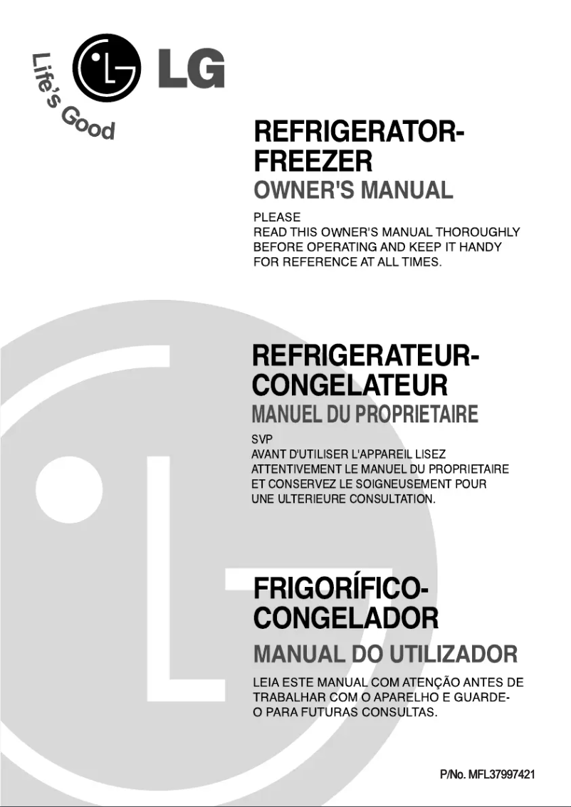 Página 1 del manual Manual de usuario LG GR-M392YVQ