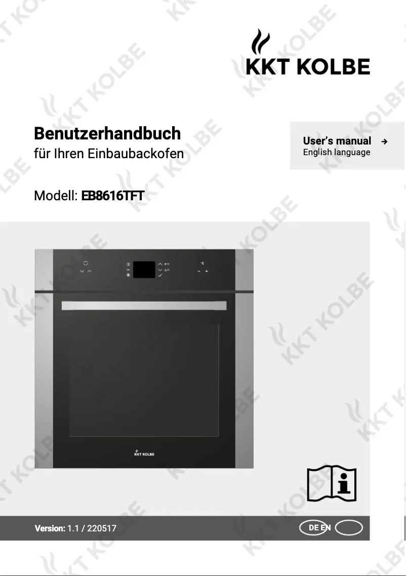 Page n°1 - Manuel utilisateur KKT Kolbe EB8616TFT