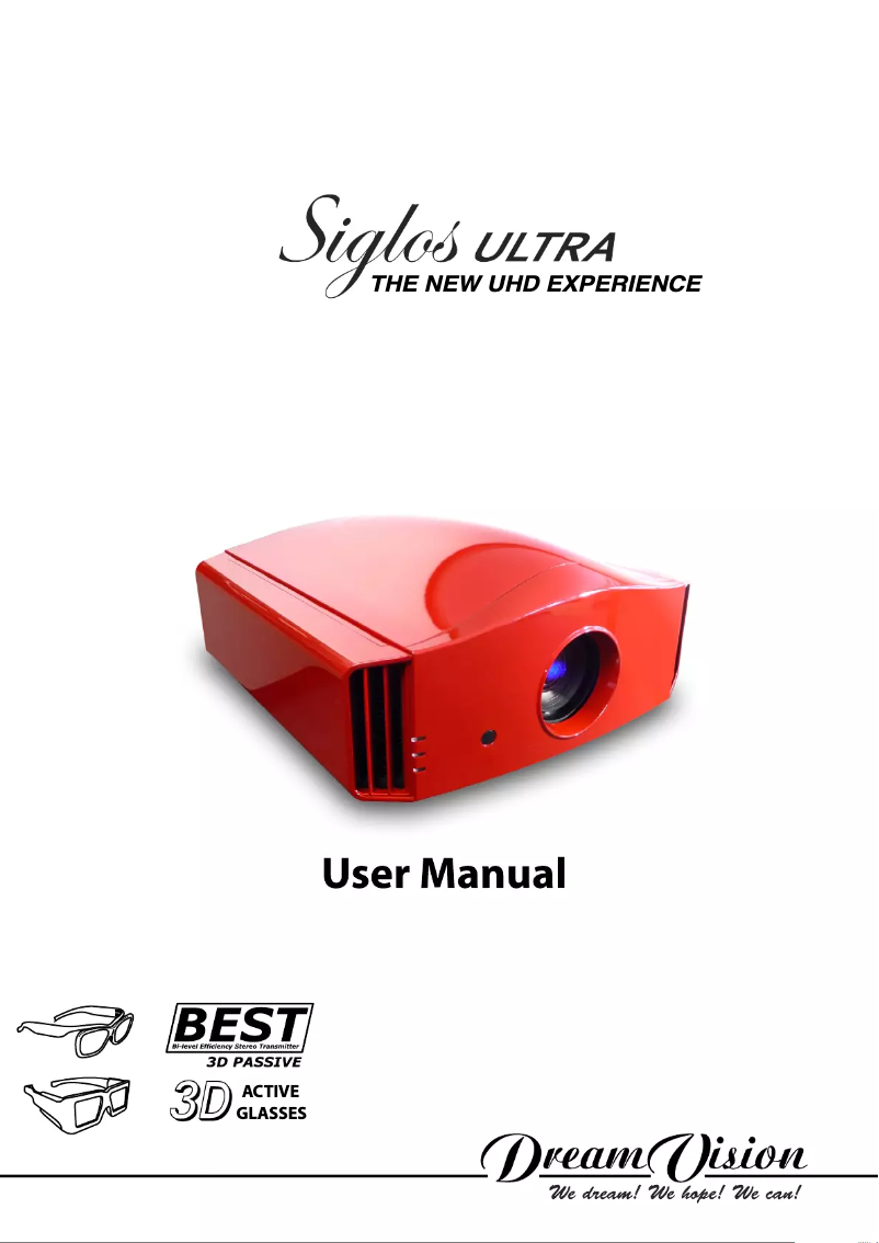 Página 1 del manual Manual de usuario Dream Vision Siglos Ultra