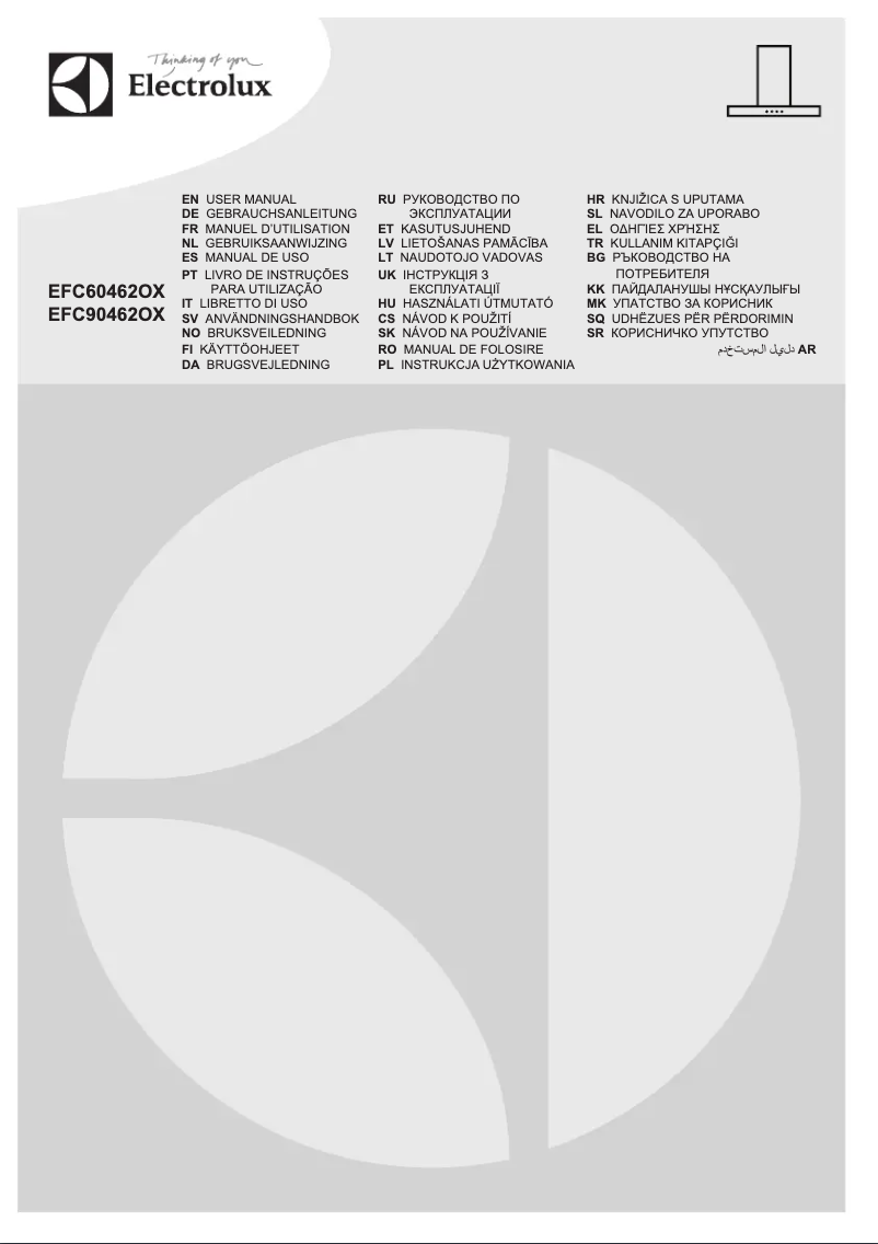 Page n°1 - Manuel utilisateur Electrolux EFC60462