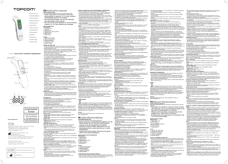 Page 1 de la notice Manuel utilisateur Topcom TH-4676