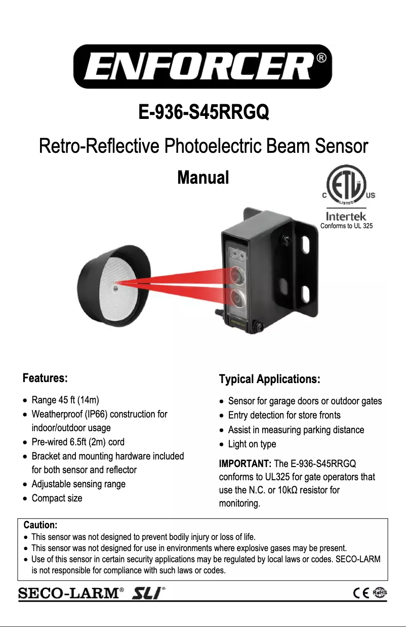 Image de la première page du manuel de l'appareil E-936-S45RRGQ