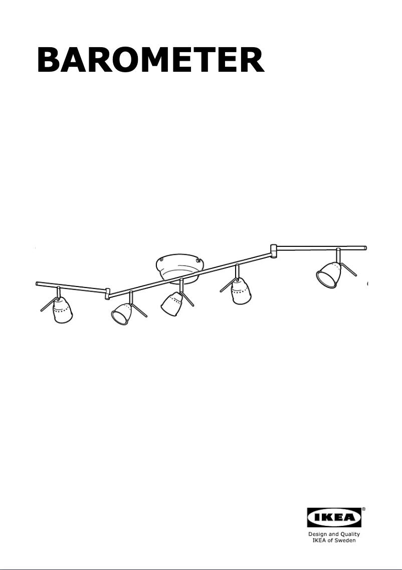 Image de la première page du manuel de l'appareil BAROMETER