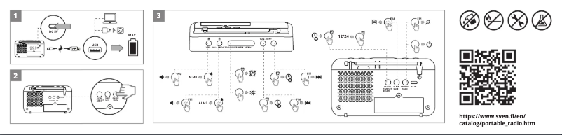 Page 1 de la notice Guide de démarrage rapide Sven SRP-100
