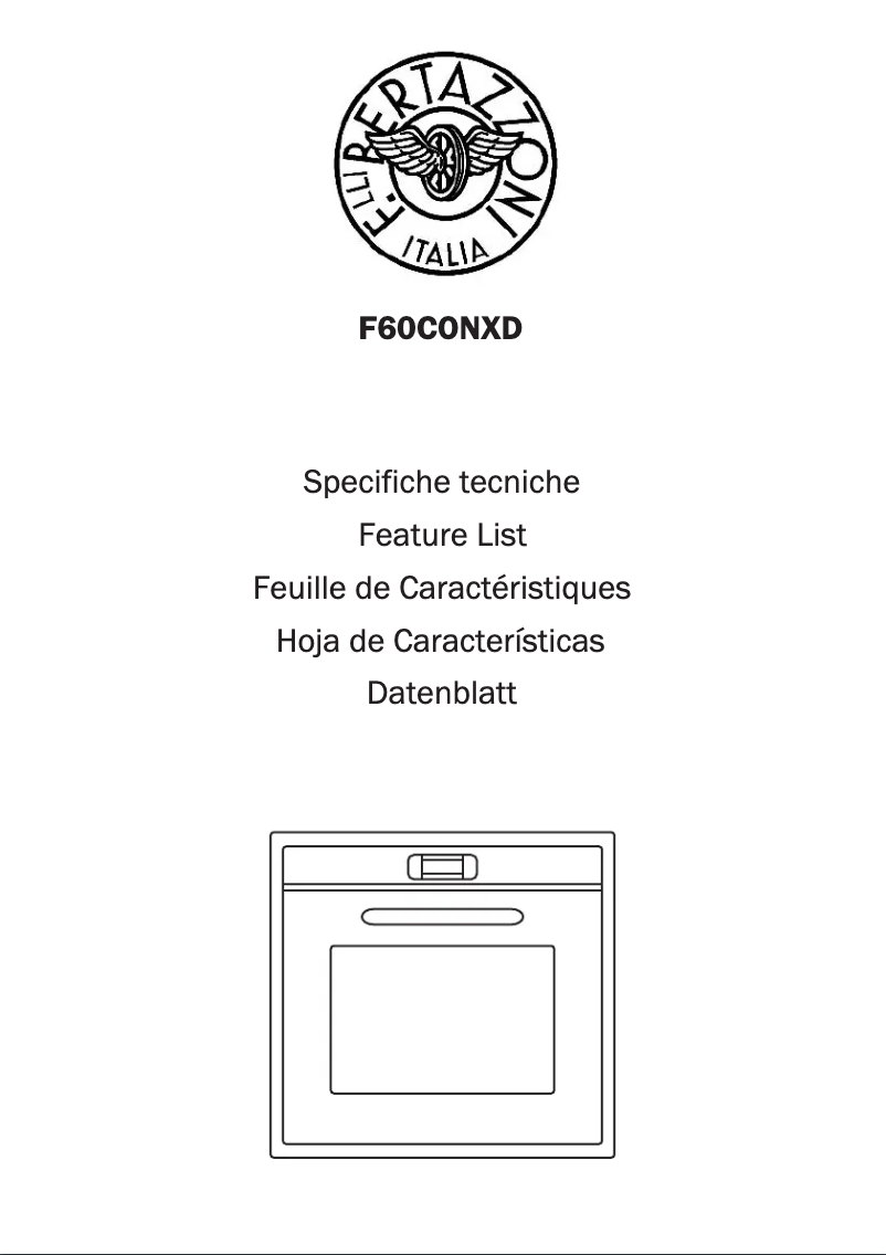 Page n°1 - Manuel utilisateur Bertazzoni F60 CON XD/12