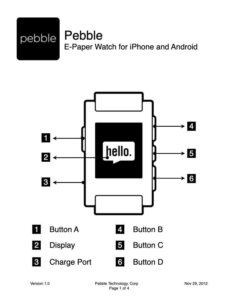 Page 1 de la notice Manuel utilisateur MOTA SmartWatch