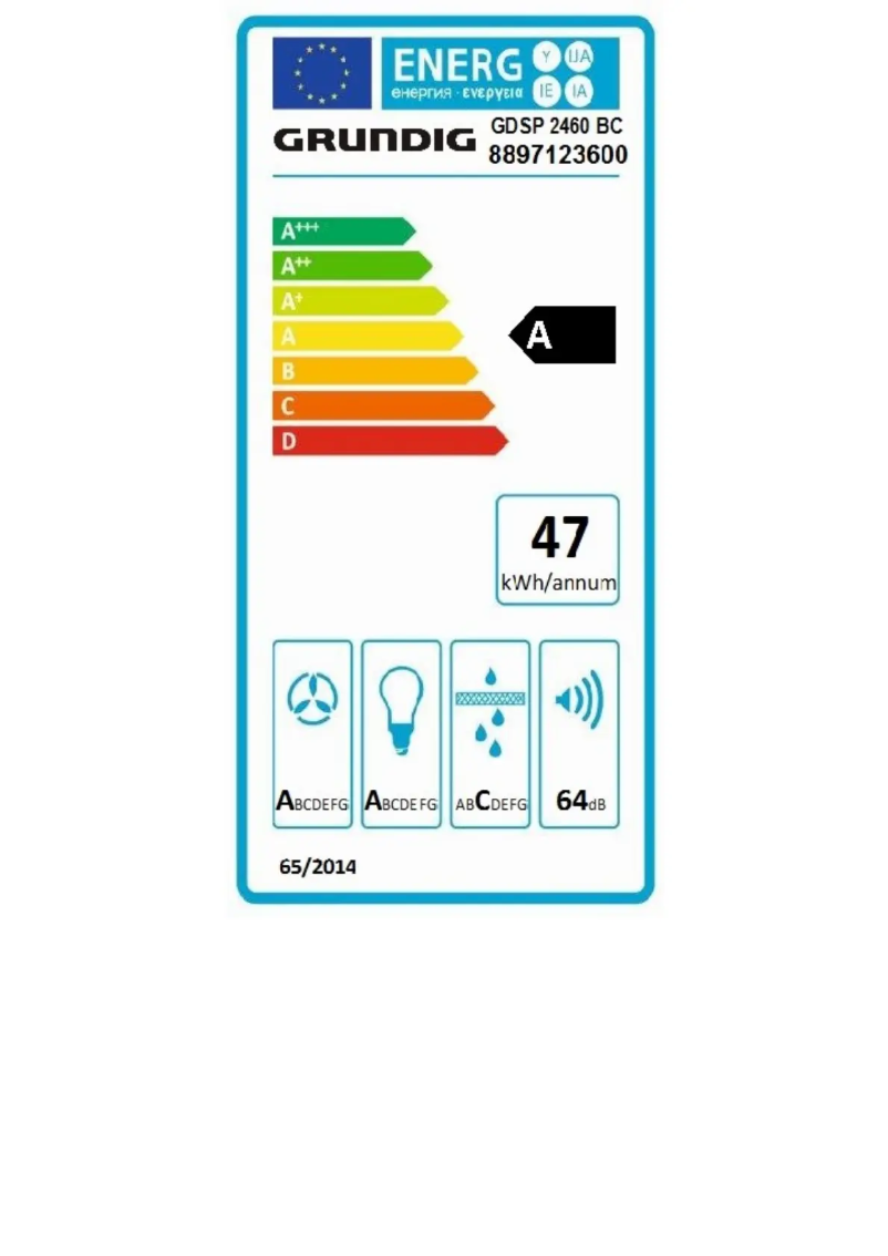 Image de la première page du manuel de l'appareil GDSP2460BC
