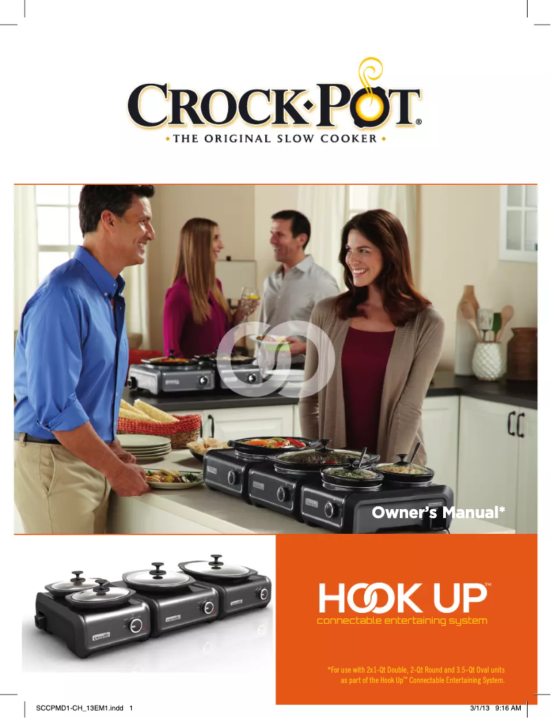 Page 1 de la notice Manuel utilisateur Crock-Pot Hook Up SCCPMD2-CH