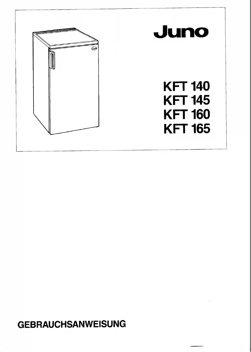 Page 1 de la notice Manuel utilisateur Juno KFT 160