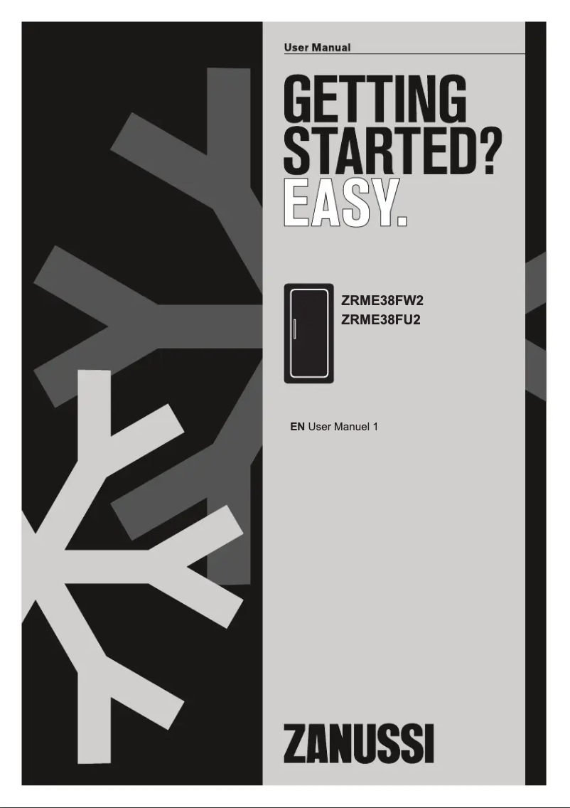 Page n°1 - Manuel utilisateur Zanussi ZRME38FW2