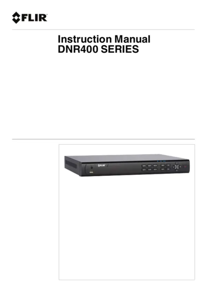 Page 1 de la notice Manuel utilisateur FLIR DNR416P8
