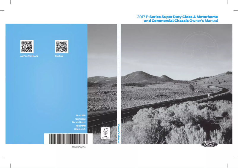 Página 1 del manual Manual de usuario Ford F-53 Motorhome Chassis (2017)
