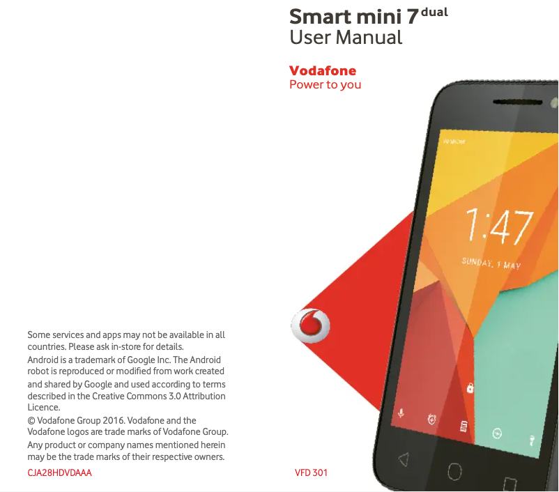 Image de la première page du manuel de l'appareil Smart Mini 7 Dual